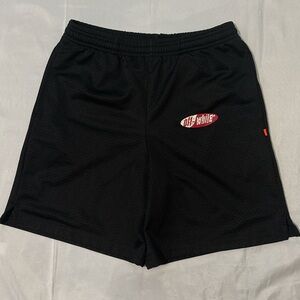 WOMENS OFF WHITE LONG GYM WORKOUT SHORTS